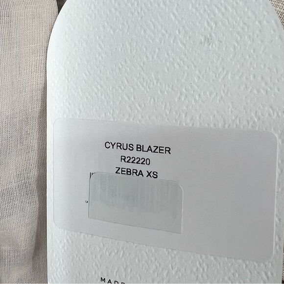 Free People RUMER Cyrus Blazer Linen‎ Dress Zebra XS NWT - Picture 13 of 15